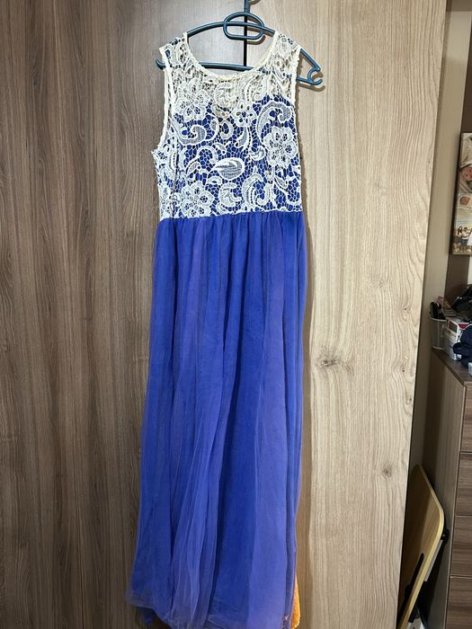 Дамска Официална рокля Кралско синьо