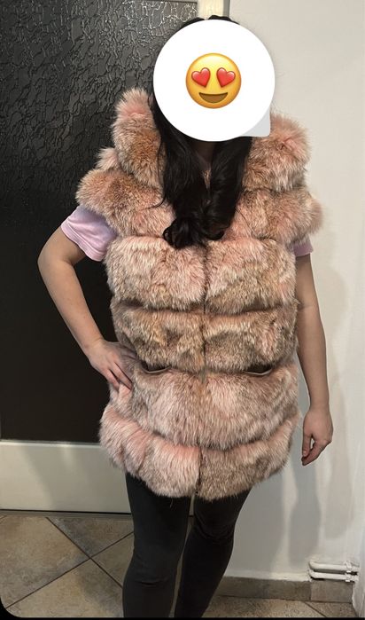 Oferta Vesta blana naturala de vulpe