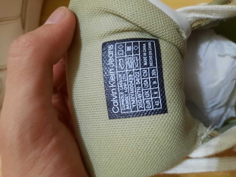 Calvin Klein Jeans sneakers, Cupsole Laceup Basket Low marimea 42 EU