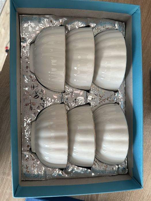 Сервиз на 6 персон ELLA, набор пиал, кесе