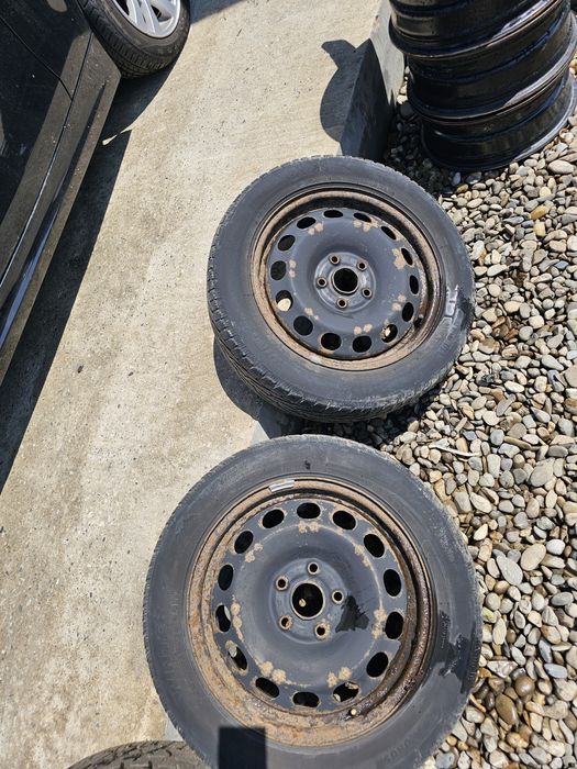 Jante de tabla cu Cauciucuri M/S 205 55 R16 VW Skoda Audi Seat
