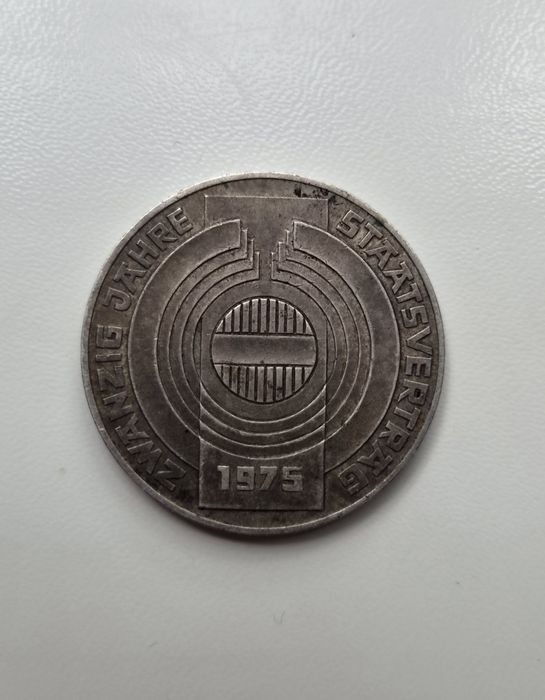 REZERVAT !!! Moneda istorica austriaca Argint 100 Schilling 1975