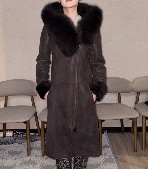 Дубленка удлененная  на 42-44р