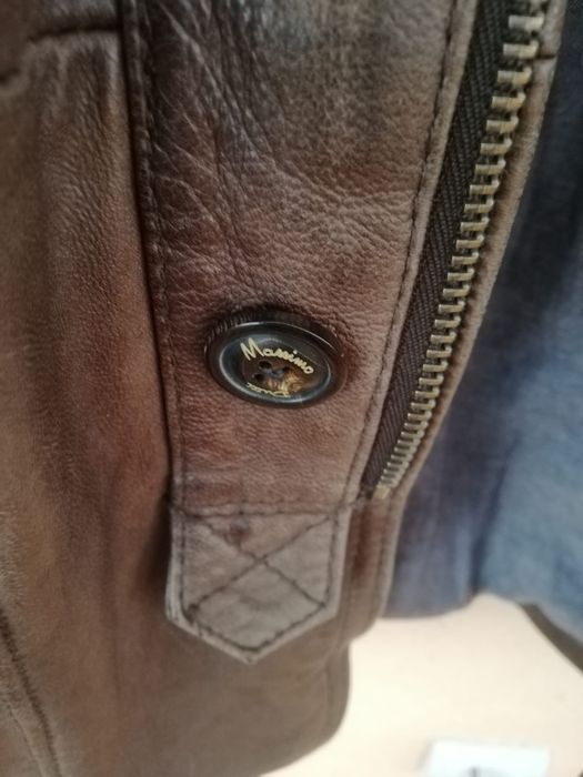 Geacă Massimo Dutti piele naturala Xl bărbați
