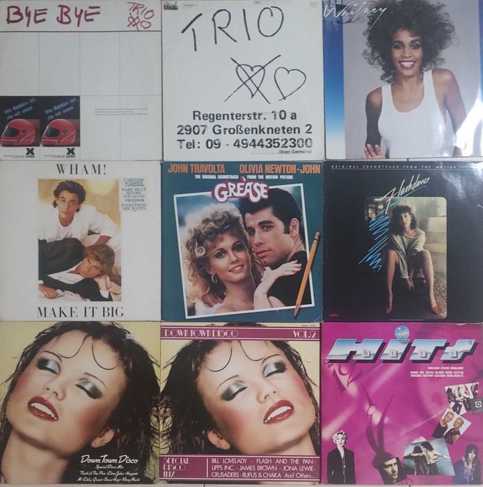 Discuri vinil, LP-uri, pop-rock, synth pop, disco, stare foarte