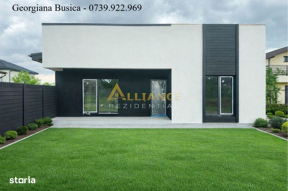 Casa individuala parter || 4 camere 3 bai + dressing || teren 444mp