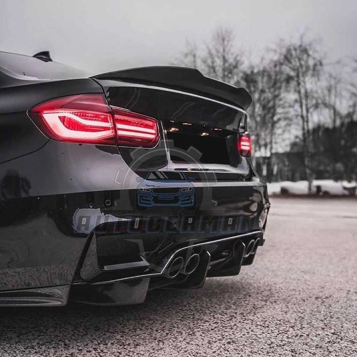 Лип спойлер за БМВ Ф30 багажник PSM style BMW 3 серия F30 черен гланц