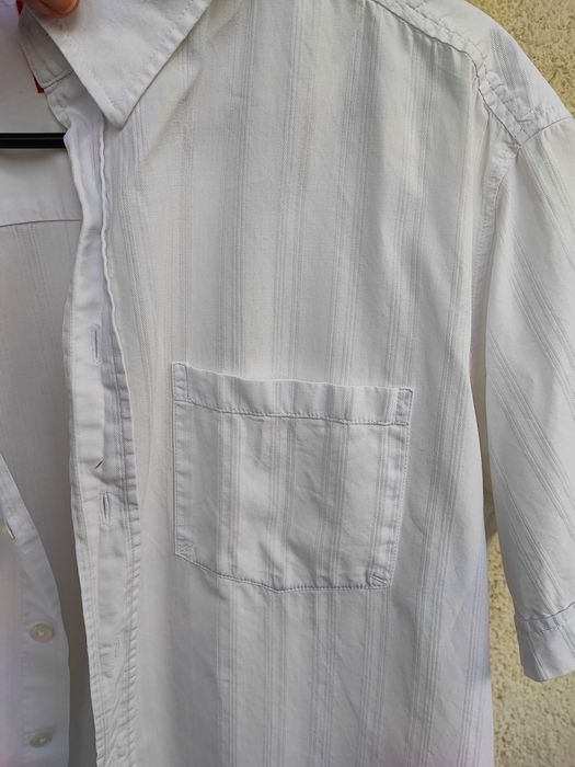 Camasa alba s.Oliver, maneca scurta, XL