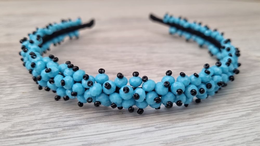 Диадеми със стъклени кристали ръчна изработка