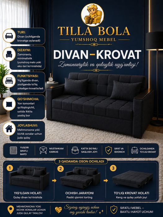 Yigiluvchi Divan  Раскладной диван