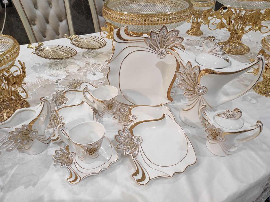 Дубай Сервиз тошли камплект келин сарпага зур