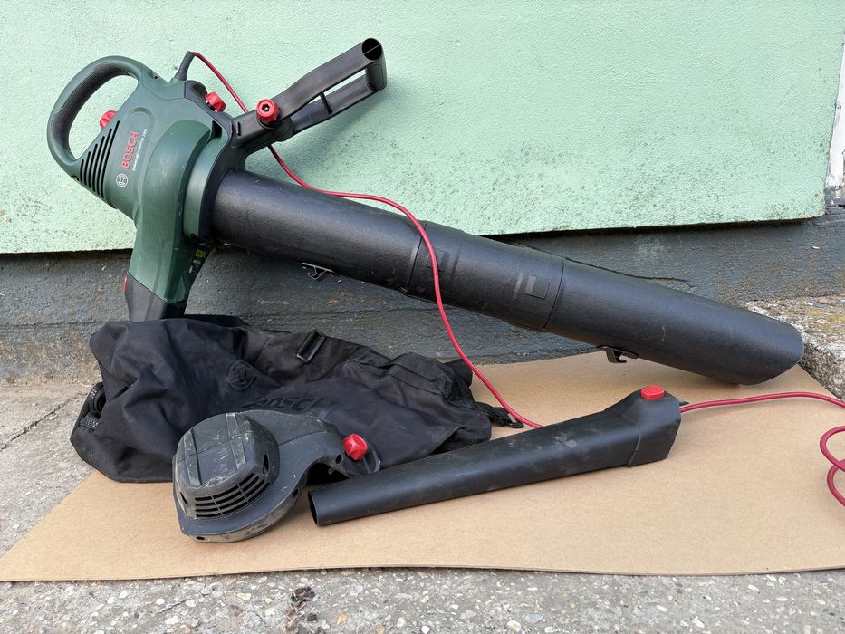 Suflanta si aspirator cu tocator pentru frunze Bosch