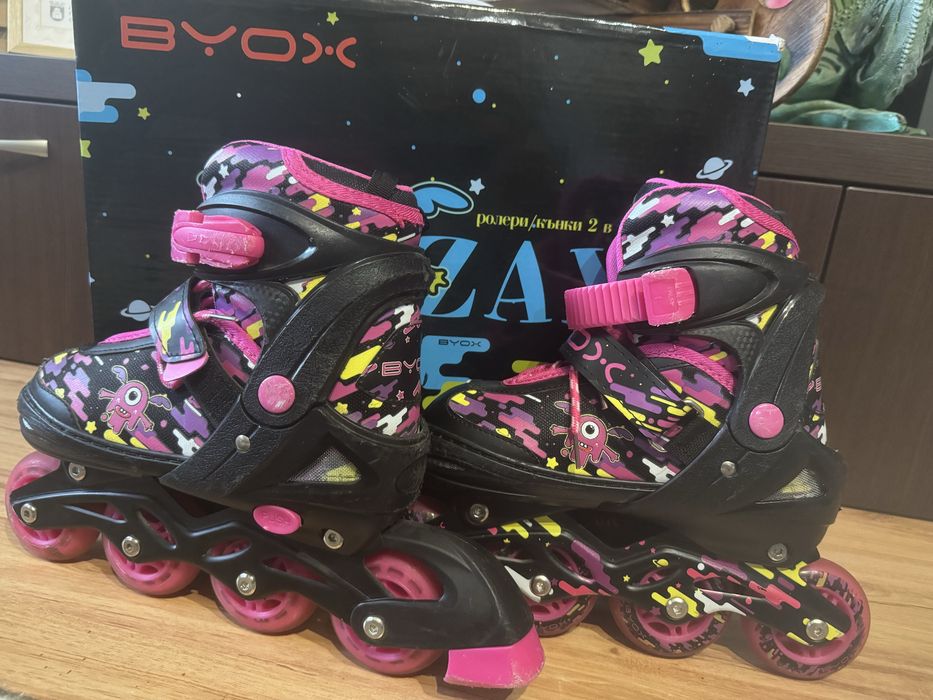 Ролери-кьнки Zax 2в1 размер М 34-37