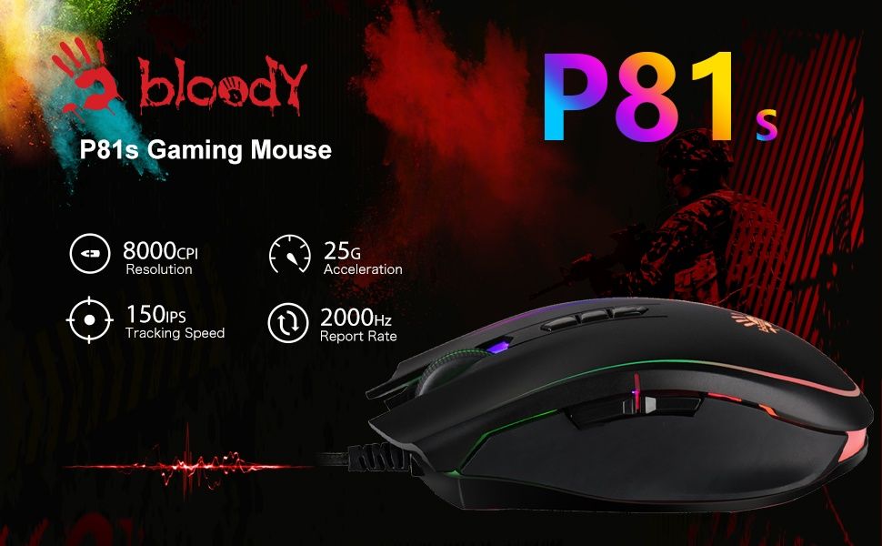 Мышь игровая A4Tech Bloody P81s