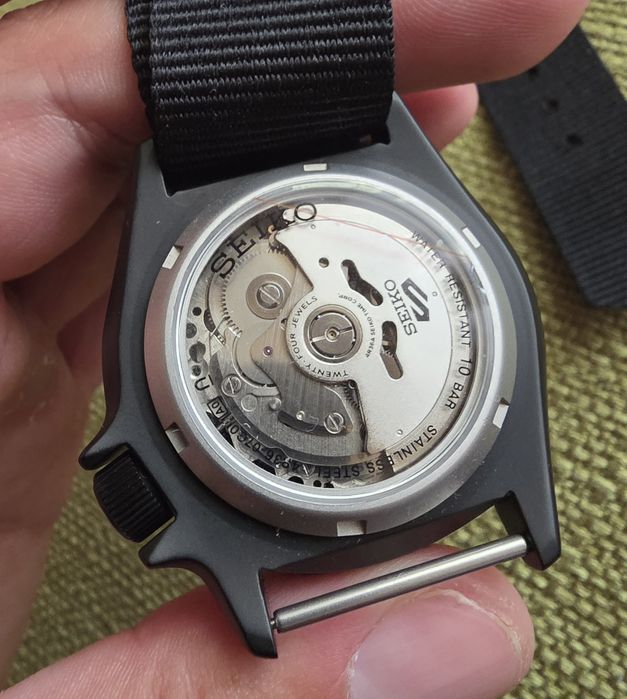Ceas Automatic Seiko 5 Sports Street Style Black SRPD79K1