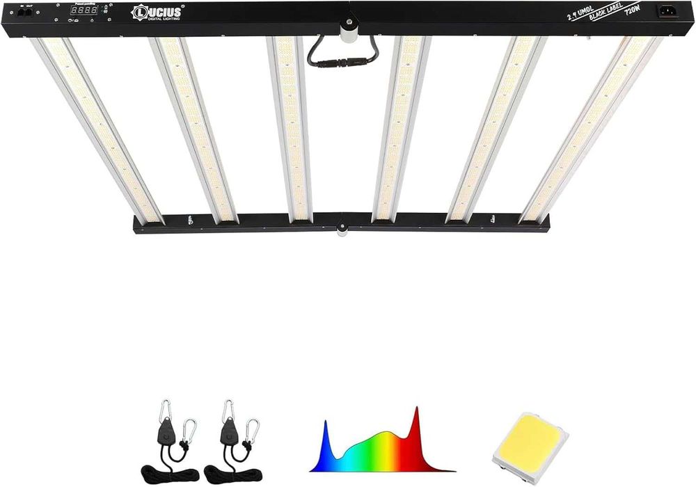 Lucius 720W LED Лампа за отглеждане на растения