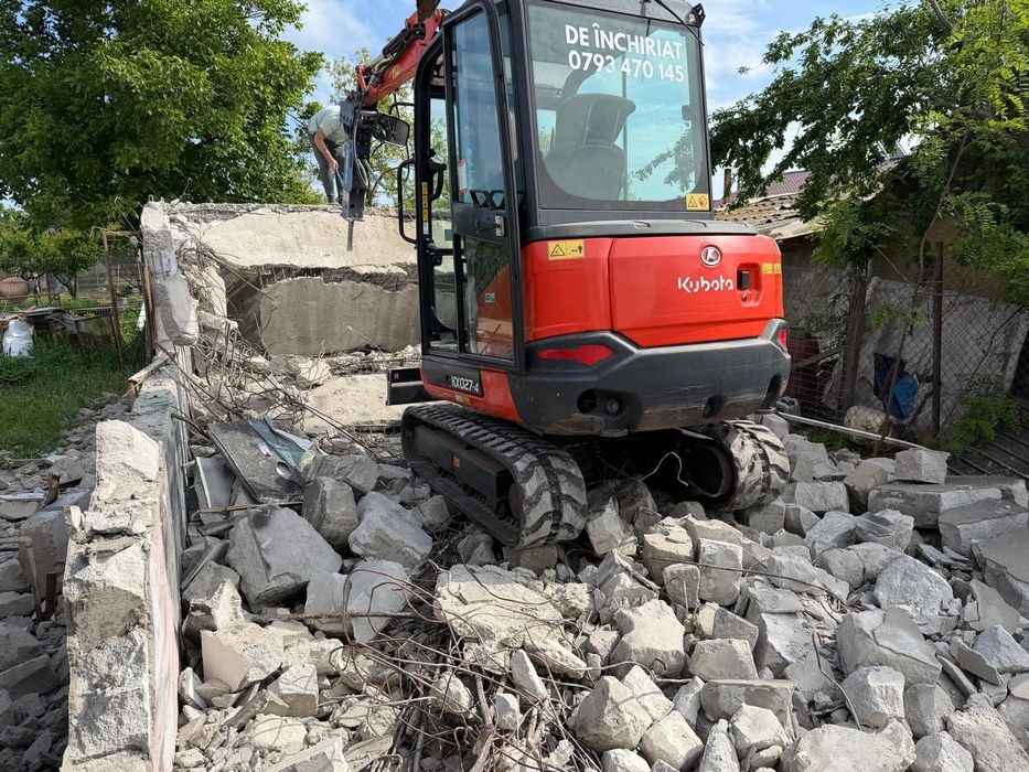 Miniexcavator și basculanta - fundații, săpături, fose, demolari