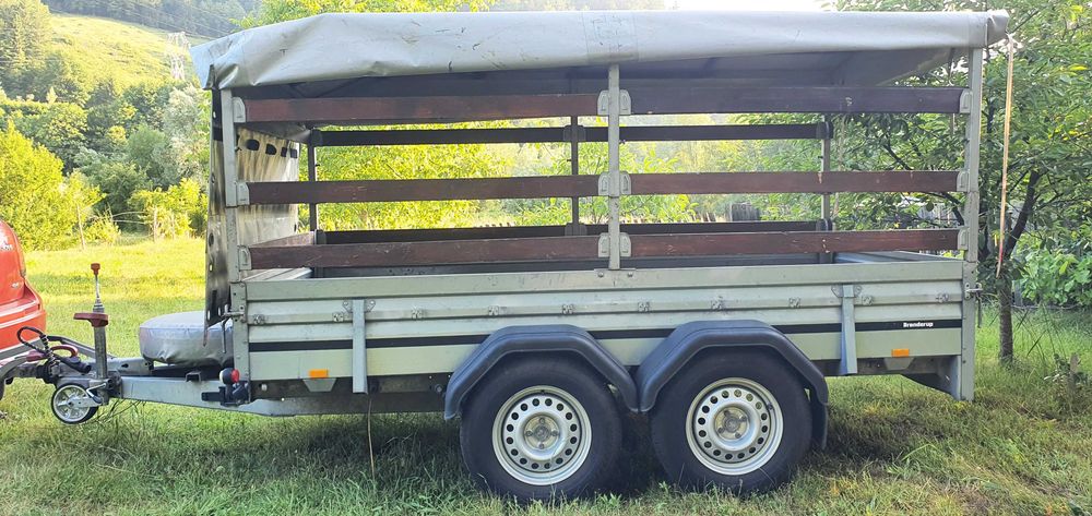 Brenderup S2300 remorca cu axa dubla , schelet si prelata, antibalans