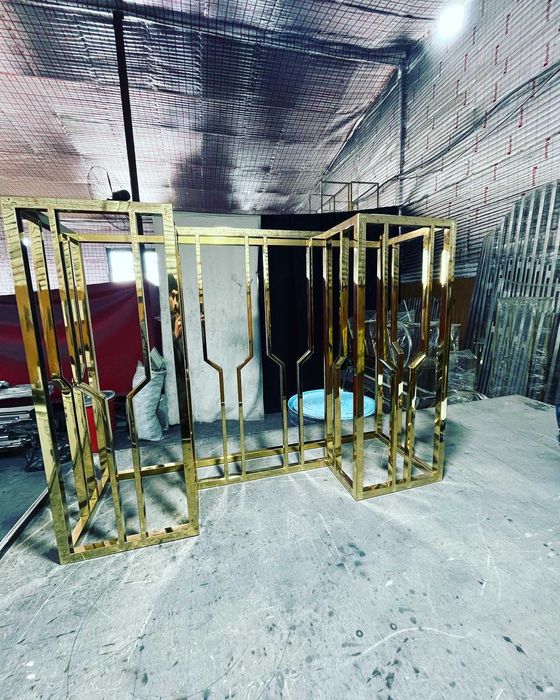 Изделия из нержавейки / Nerjaveykadan mebel /мебель, покраска в золото