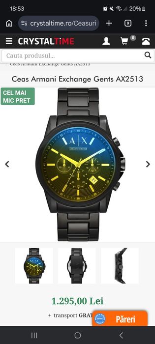 Ceas Armani  Exchange Gents
