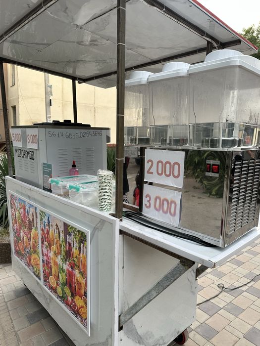 Tayyor biznes sotiladi Muzqaymoq aparati, suv aparati va aravachasi