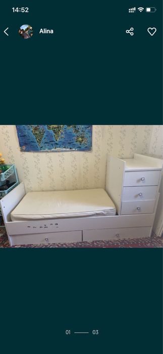 Отдам кровать детскую б/у