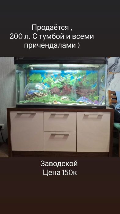 Продам аквариум 200 литров