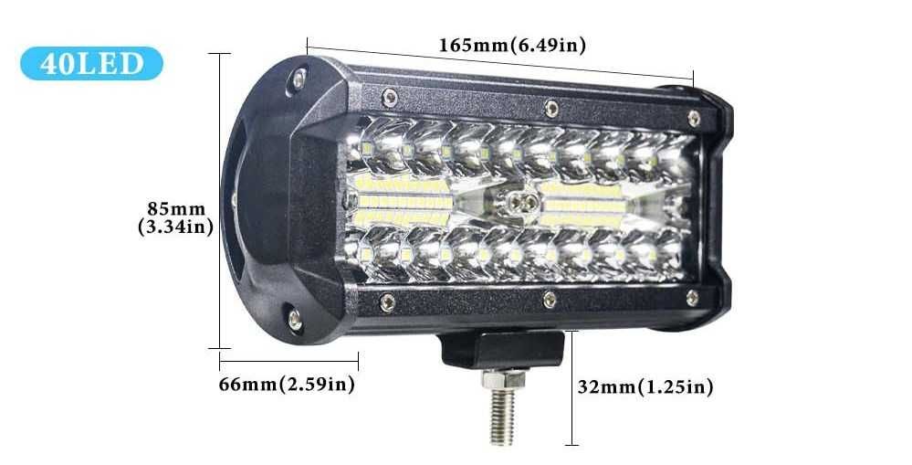 7inch 120 w LED бар 12V 24V
