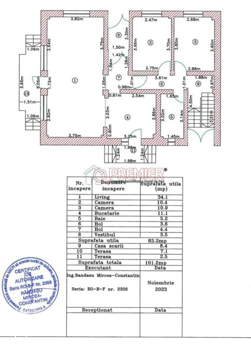 Casă individuală D+P+M 550 mp teren Popești-Leordeni