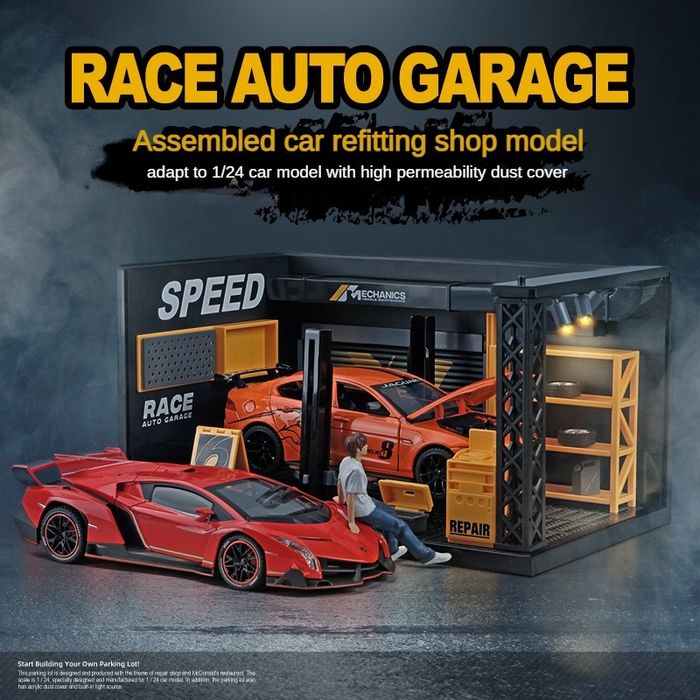 Мини гараж сервис для металлических машин масштабных - Доставка