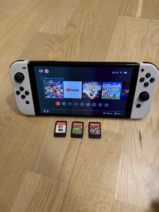 Nintendo Switch OLED fullbox + 3 jocuri