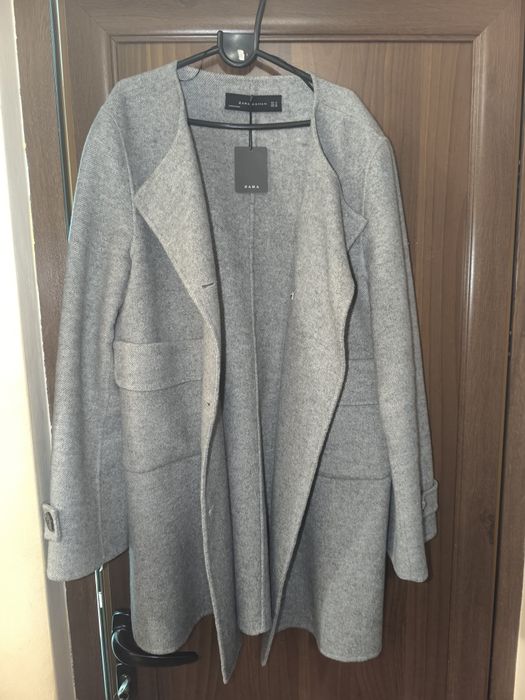 Леко палтенце Zara handmade 50% вълна