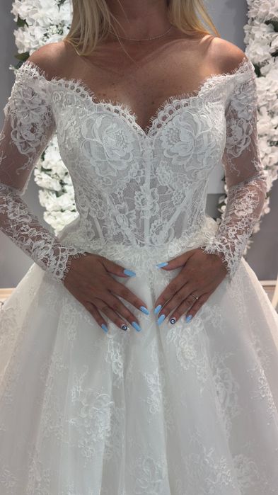 Rochie mireasă dantelă franțuzească