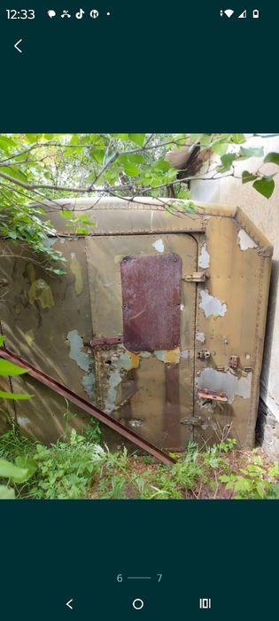 Будка алюминиевая на  газ 66