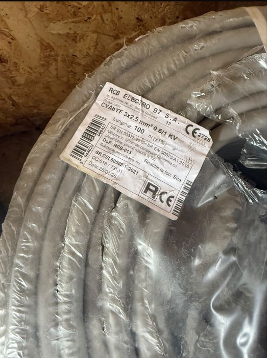 Cablu CYAbYF 3x2,5  doua bucati