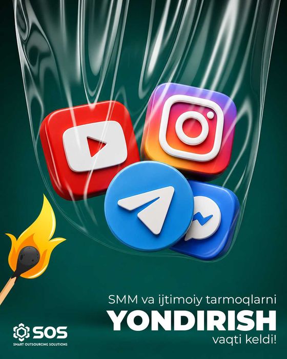 SMM Xizmati / Instagram Telegram YouTube va Facebook yuritish