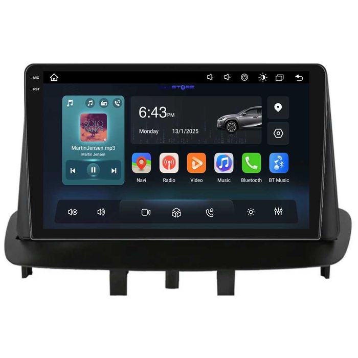 Navigatie Dedicata Renault Megane 3 (2008-2015), Fluence, BT, Carplay