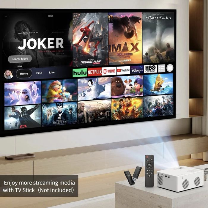 Новинка! 5G WiFi видеопроектор HD 1080P 9500L из Америки