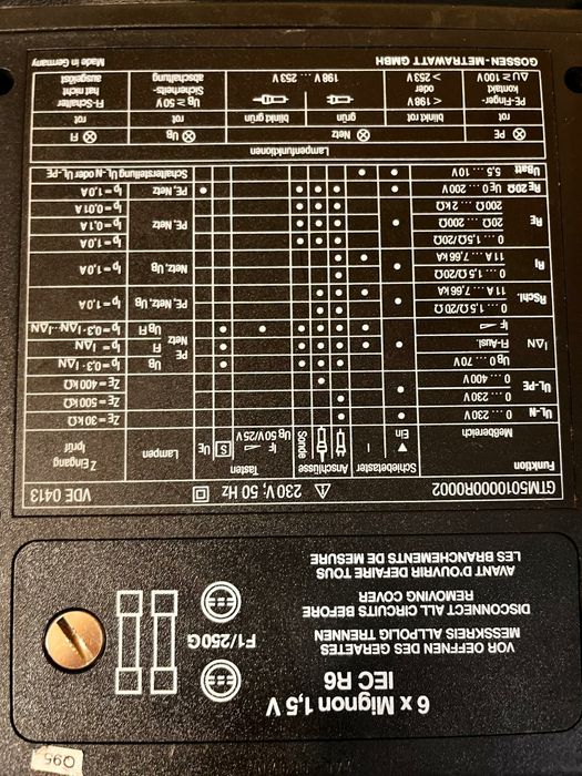 Aparate masura ,tester instalații electrice Metrawat Gossen M5010 ,si