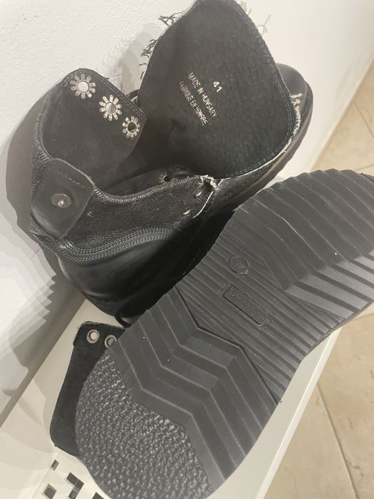 Ghete piele + denim noi