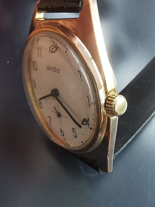 Ceas Strato Mecanic Placat cu aur 35 mm