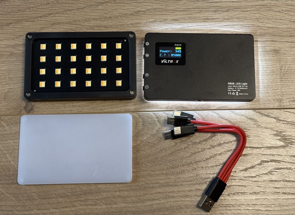 Viltrox video light vlog мини студио осветление