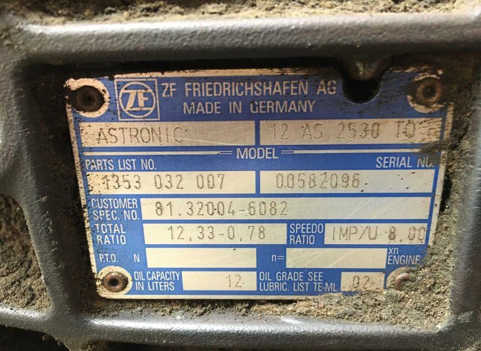 Cutie de viteze ZF ASTRONIC 12AS2530 MAN TGA, TGS, TGX