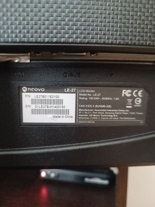 Изключително запазен монитор AG Neovo LE-27