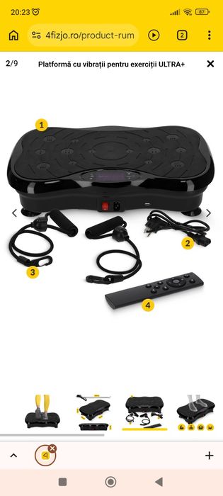Placa vibranta tonifiere fitness