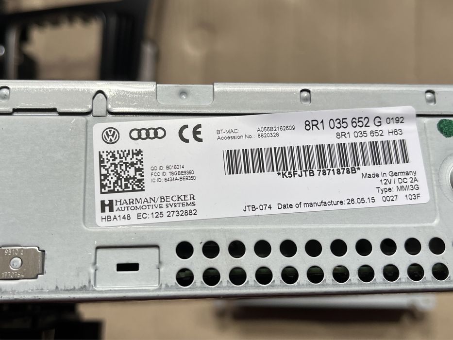 Kit Navigatie mare Audi A4 A5 Q5 : Tastatura, Multimedia, Display