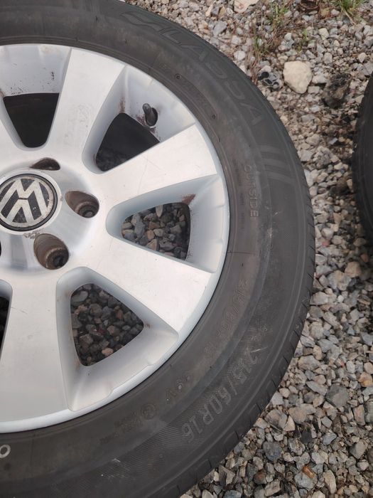 Лети джанти 16 цола 5 х 112 с летни гуми 215 60 16 VW Фолксваген