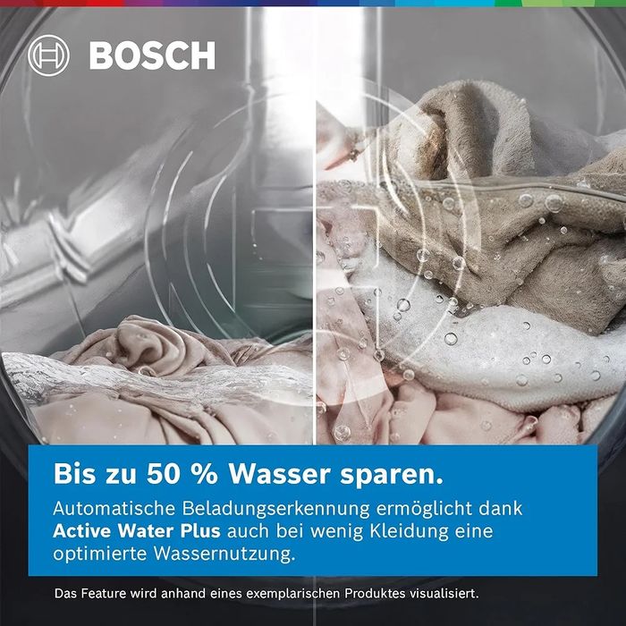 Нова инверторна перална машина Bosch Serie 6 WUU28T48, 8 кг, 1400 об/мин,