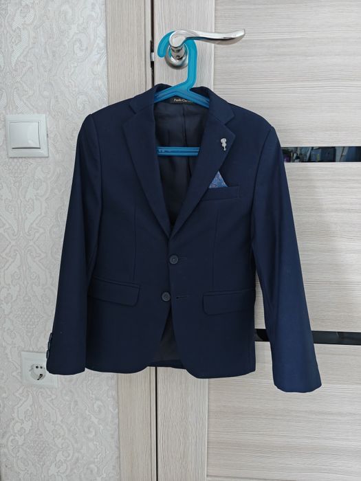 Детский пиджак синий классический