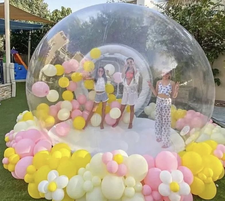Надувной шар, батут, bubble house